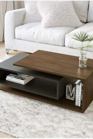 Exquisite Wooden Coffee Center Table Brown And Black